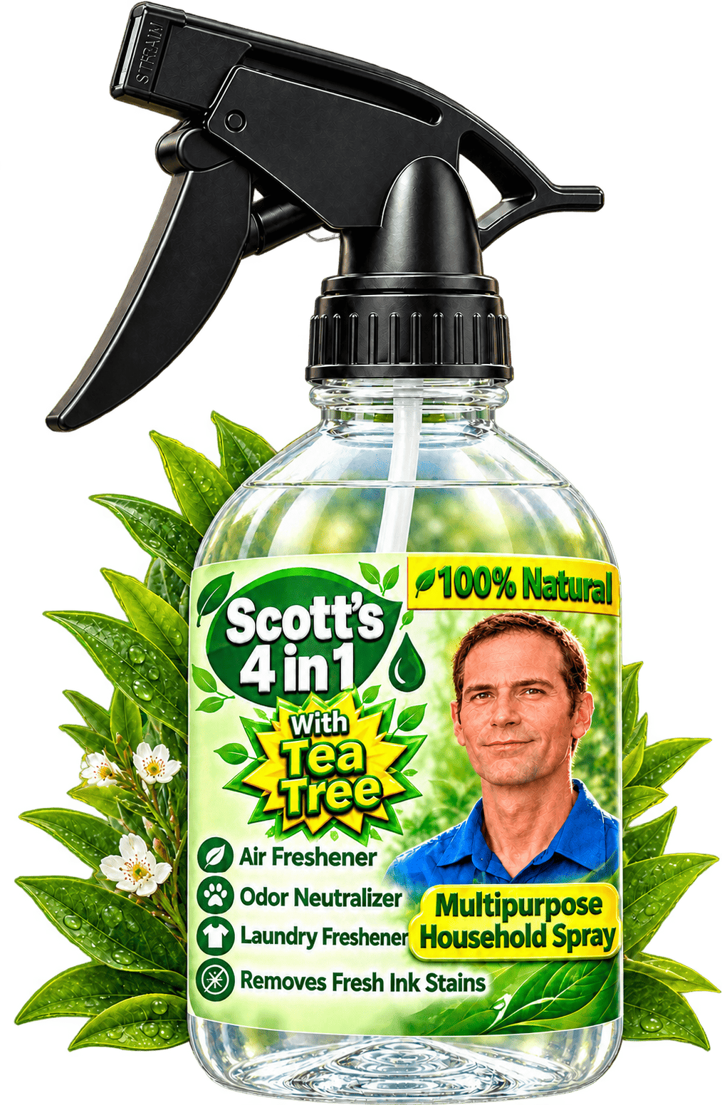 Bottle of Scott's 4 in 1 multipurpose spray